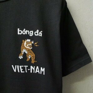 ◆KRIFEMAYER クリフメイヤ― VIET-NAM タイガー刺繍デザイン プリント Tシャツ チャコール サイズL ベトジャンの画像2