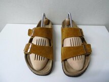 ◆BIRKENSTOCK ビルケンシュトック Arizona アリゾナ スウェード サンダル 40 美　茶系　_画像1