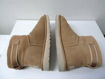 ◆UGG アグ サイドベルト シープスキン ムートン ブーツ MID キャメル サイズ26 26cm 美_画像6