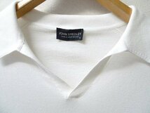 ◆国内正規 JOHN SMEDLEY ジョンスメドレー スキッパー ニット ポロシャツ 白 サイズS BEAMS購入_画像2