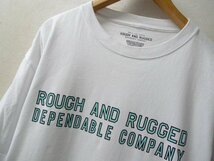 ◆ROUGH AND RUGGED ラフアンドラゲッド XL 2023 メッセージ ロゴプリント 白 サイズXL 美品_画像4