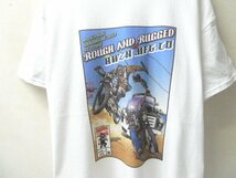 ◆ROUGH AND RUGGED ラフアンドラゲッド XL アメコミ プリント Tシャツ 白 サイズXL 美 HWZNBROSS ハウゼンブロス HWZN.MFG.CO_画像2