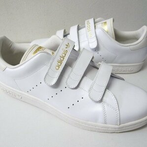 ◆adidas アディダス 2009年製 新品 29cm STANSMITH スタンスミス コンフォート SMITH CMFT 2 J ベルクロ レザー スニーカー 白 サイズ11の画像4