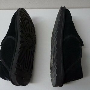 ◆UGG アグ シープスキン 美品 ムートン スリッポン シューズ 靴 黒 サイズ26cm メンズ スニーカー ローカットの画像5