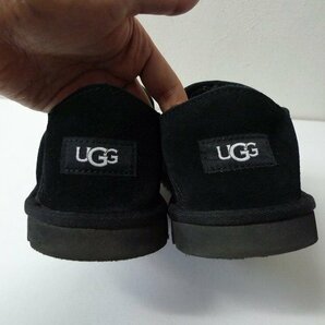 ◆UGG アグ シープスキン 美品 ムートン スリッポン シューズ 靴 黒 サイズ26cm メンズ スニーカー ローカットの画像4