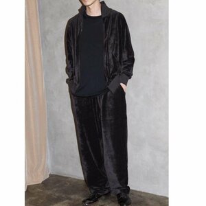 ★　COMOLI　 コモリ 　20AW 　S30-05012 ベロア ジャージ トラックパンツ サイズ3 黒系