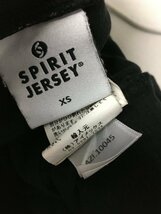 ◆SPIRIT JERSEY スピリットジャージー 大きめ クルーネック フットボール ７分袖 Tシャツ カットソー 黒 サイズXS_画像4