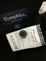 ◆Gymphlex ジムフレックス ナンバリング 6 鹿の子 ポロシャツ 黒 サイズL ゴルフにも おすすめ 国内正規_画像4