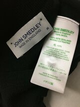 ◆国内正規 JOHN SMEDLEY ジョンスメドレー ハイゲージ ニット ボタン カーディガン シャツ 黒紺系 サイズM 美_画像4