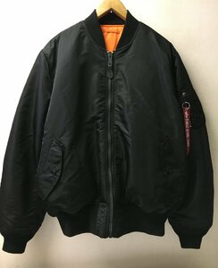 ◆国内正規　2023 3L XXXL ALPHA INDUSTRIES アルファ MA-1 フライトジャケット 黒 サイズ3L　オーバーサイズ ボンバージャケット