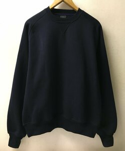 ◆DAIWA PIER39 ダイワピア39 M 22AW TECH FREEDOM SLEEVE CREW NECK SWEAT SHIRTS スウェット シャツ トレーナー ネイビー系 BE-50022W