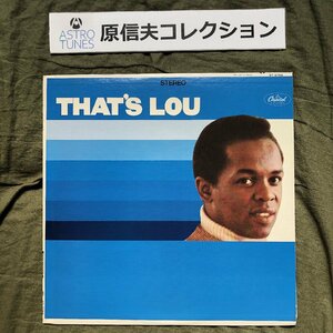 原信夫Collection 美ジャケ レア盤 1967年 米国 本国オリジナルリリース盤 ルー・ロウルズ Lou Rawls LPレコード That's Lou: R&B Soul