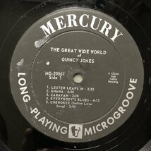 原信夫Collection 良盤 MG 20561 1959年 米国 本国初盤 Quincy Jones LPレコード The Great Wide World Of Quincy Jones:, Art Farmer_画像8