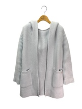 フォクシーブティック Knit Cardigan Charlize 43958 フードカーディガン F ブルー カシミヤ ITIZTF1ET417_画像1