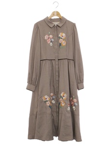  Chesty 22L506 One-piece 1 Brown o-tam flower shirt One-piece ITYCSFJA1E85