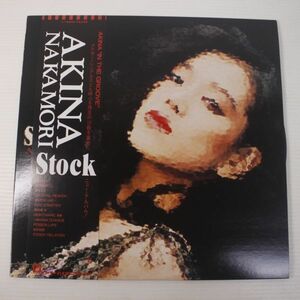 y02/LP/帯付美品　中森明菜/Stock　/L-12652/チラシ,ハガキ付