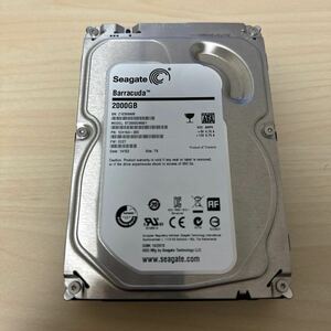 【中古パーツ】3.5インチHDD SATA 2TB 1台 正常 Seagate ST2000DM001 使用時間15252H