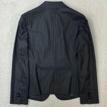 THE SUIT COMPANY ザスーツカンパニー シルクスーツセットアップ パンツスーツ 上下セット ストライプ ビジネス 入学式 上40 下38 M〜L相当_画像4