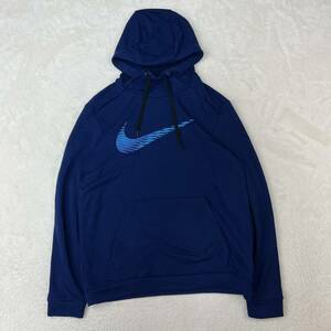 NIKE ナイキ スウェットパーカー DRI-FIT プルオーバー フーディ ワンポイントロゴ トップス メンズMサイズ SP200811NIG