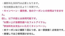 送料無料◇スタジオアリス　オリジナルデザインフォト クーポン 未使用　割引券　リピーター可　六切 四切_画像3