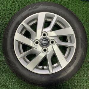 AE458-403 バリ山 ブリヂストンECOPIA150 155/65R14 75S 日産純正 14x4.5J +46 PCD100 【 1本 】デイズ ルークス　等