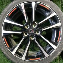 AE502-403 TOYOTA 18x7.5J +42 PCD114.3 5穴 Gs ENKEI製 トヨタ 純正 【4本】夏タイヤ 225/40ZR18 プリウスα SAI カムリ マークX 等_画像4