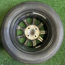 AE525-403 ☆新品☆ブリヂストンNEXTRY 155/65R13 73S 社外ホイール13x4.00B +43 PCD100 4穴 【4本】 ラパン モコ プレオ 等　1円スタート_画像6