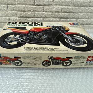 三185☆【未組立】TAMIYA タミヤ 1/12 オートバイシリーズ NO.3 スズキRGB500 グランプリレーサー GRAND PRIX RACER SUZUKI バーコードなしの画像2