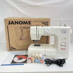 44☆【動作品】JANOME ジャノメ コンピューターミシン JE-3000EX 743型 家庭用 裁縫道具 取説 使い方DVD アダプター 外箱付き ☆