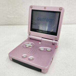 72☆【通電確認済】Nintendo 任天堂 GAMEBOY ADVANCE AGS-001 ゲームボーイアドバンス パールピンク 本体のみ ☆