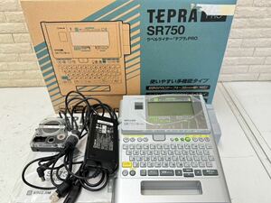 三147☆【通電確認済】キングジム TEPRA PRO テプラ ラベルライター SR750 元箱付☆