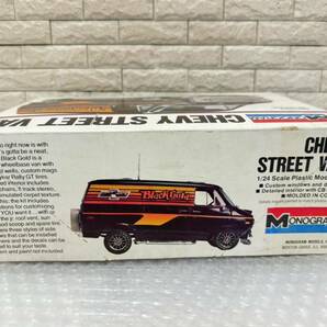 三210☆【現状品】モノグラム シェビー シボレー Monogram Black Gold Chevy Street Van 2216 1/24 プラモデル 希少品 当時物☆の画像4