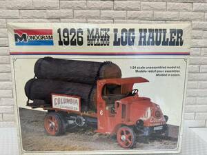 三274☆【未開封】MONOGRAM プラモデル 1926 MACK BULLDOG LOG HAULER 1/24 希少品 当時物 レア シュリンク破れ汚れ有り☆