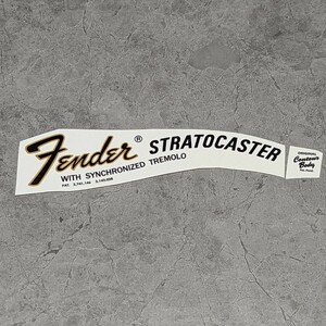 Fender Stratocaster 1968-75 Современный логотип для наклейки с переносом воды большая голова