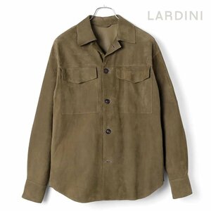 ◆【LARDINI(ラルディーニ)/春夏/スエードレザーシャツジャケット】[ldn2450031-46]