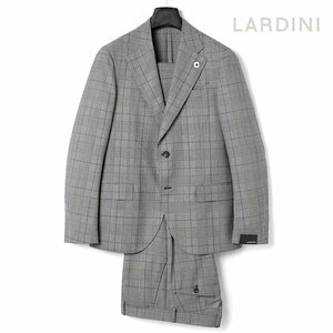 ◆【LARDINI(ラルディーニ)/春夏/サマーウールグレンチェック柄2Bスーツ(SPECIAL L)】[ldn2450101-52]