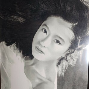 ワンコイン出品です 鉛筆画 中森明菜 A3原画の画像1