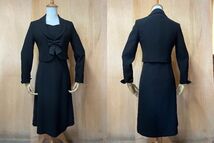 美品 THEORIA セオリア 3WAY ブラックフォーマル 礼服 ワンピース セットアップ 黒 サイズ7AR_画像3
