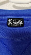 ヒステリックグラマー　HYSTERIC GLAMOUR　トレーナー　青　ブルー　サイズFree　送料無料_画像5