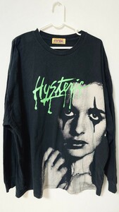 ヒステリックグラマー　HYSTERIC GLAMOUR　ロンT　長袖Tシャツ　黒 ブラック　送料無料