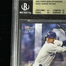 BGS 10 Topps Now Shohei Ohtani 大谷翔平 ドジャース ユニフォーム 鑑定品 ゴールドラベル 2セット_画像2