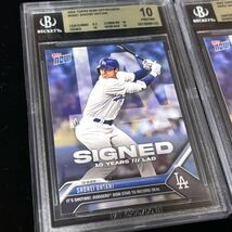 BGS 10 Topps Now Shohei Ohtani 大谷翔平 ドジャース ユニフォーム 鑑定品 ゴールドラベル 2セット_画像8