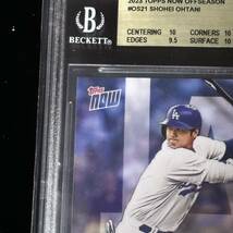 BGS 10 Topps Now Shohei Ohtani 大谷翔平 ドジャース ユニフォーム 鑑定品 ゴールドラベル 2セット_画像2