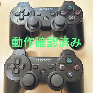 PS3 コントローラー 純正 DUALSHOCK3 ブラック　２個セット