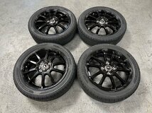 特価品 業販 極上品 INTERMILANO AZ-SPORTS SK-510 14インチ 4.5J+43 4-100 特選タイヤ 155/65R14 軽用 4本 タント/N-BOX/ワゴンR ブラック_画像3