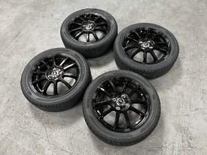  special price goods dealer finest quality goods INTERMILANO AZ-SPORTS SK-510 15 -inch 4.5J+43 4-100 special selection tire 165/55R15 light car 4 pcs set Tanto black 