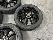 特価品 業販 極上品 INTERMILANO AZ-SPORTS SK-510 14インチ 4.5J+43 4-100 特選タイヤ 155/65R14 軽用 4本 タント/N-BOX/ワゴンR ブラック_画像5