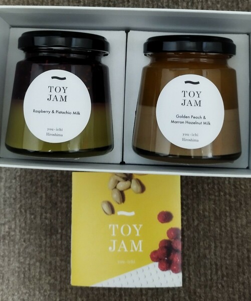 トイジャム ラズベリー＆ピスタチオ 黄金桃 & マロンヘーゼルミルク toy jam