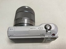 【★01-5035】■ジャンク■SONY ソニー デジタルカメラ　ミラーレス一眼 a NEX-3 ズームレンズSEL1855 3.5-5.6/18-55 ホワイト （9541）_画像5