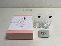 【★99-05-1502】■未使用品■BOHEMIA GLASS ボヘミアグラス 箱付 ブランド 食器 2点セット クリスタルガラス タンブラー_画像1